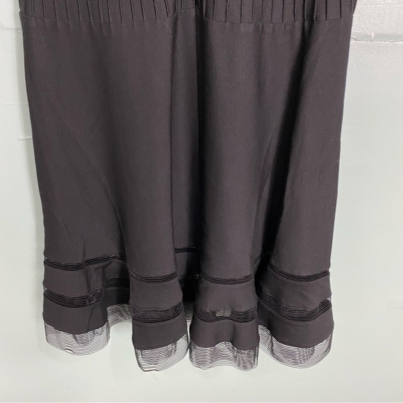 Tadashi Shoji Black Mini Sleeveless‎ Ribbed Sz Petite Large - Picture 6 of 8